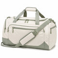Sac de voyage 50 x 25 x 28 cm en textile synthétique beige et vert avec bandoulière réglable
